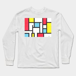 Tribute to Mondrian II Long Sleeve T-Shirt